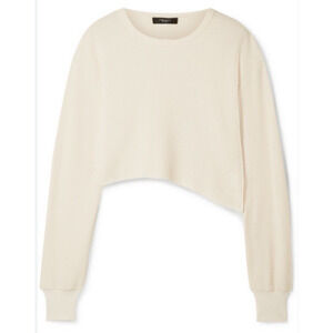 Twenty Montreal Everest Thermal Asymmetric Top Womens Sz‎ XL Cream Cropped $115